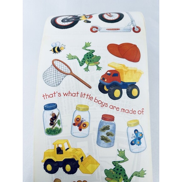 Vintage Sandy Lion Sticker Roll Little Boys Sheets Scrapbooking Sandylion Truck - Picture 3 of 11